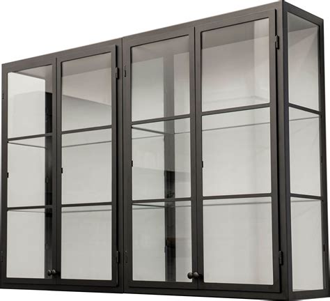 steel glass cabinet|ikea metal and glass cabinet.